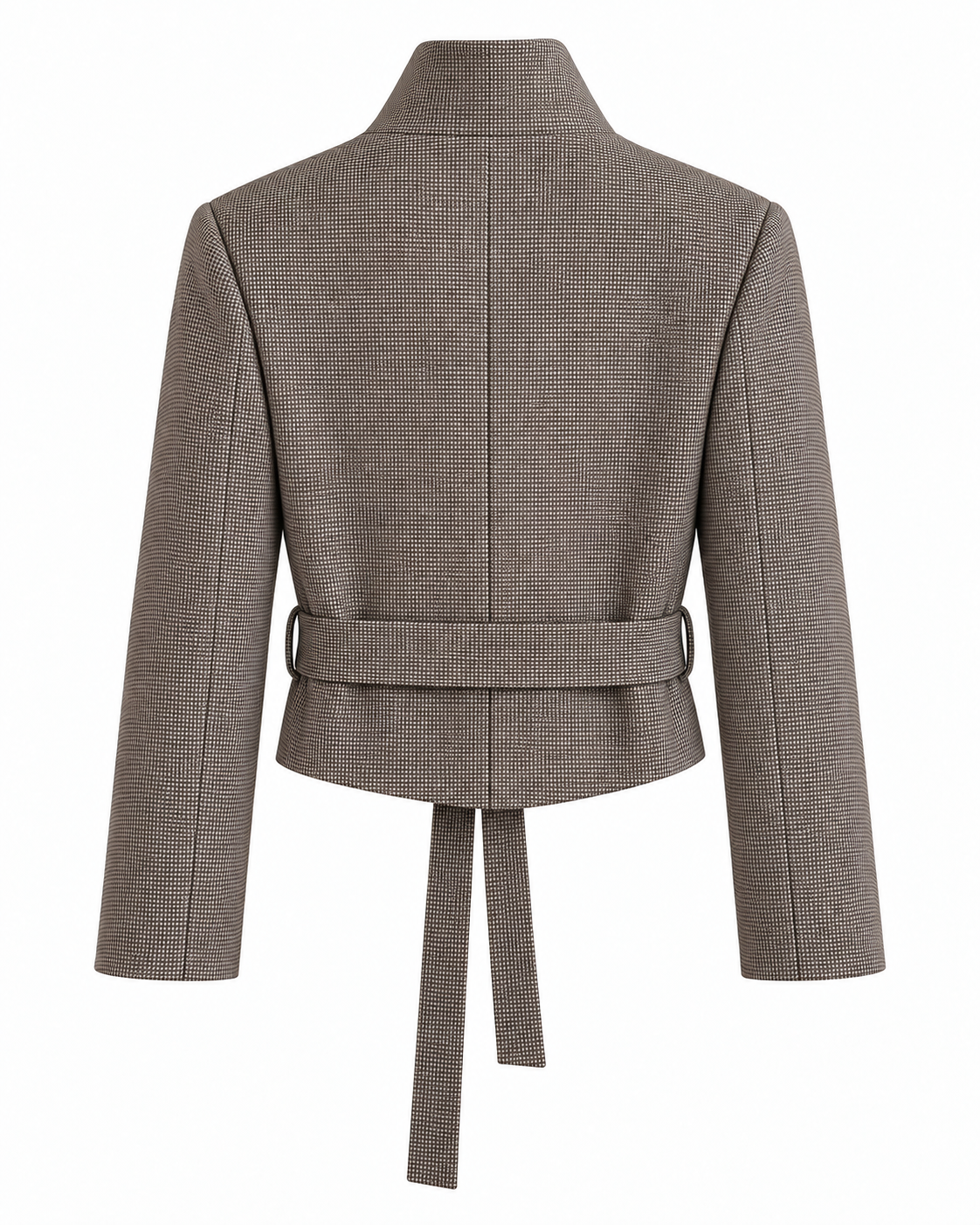 Blazer Pata de Gallo Cuello Alto