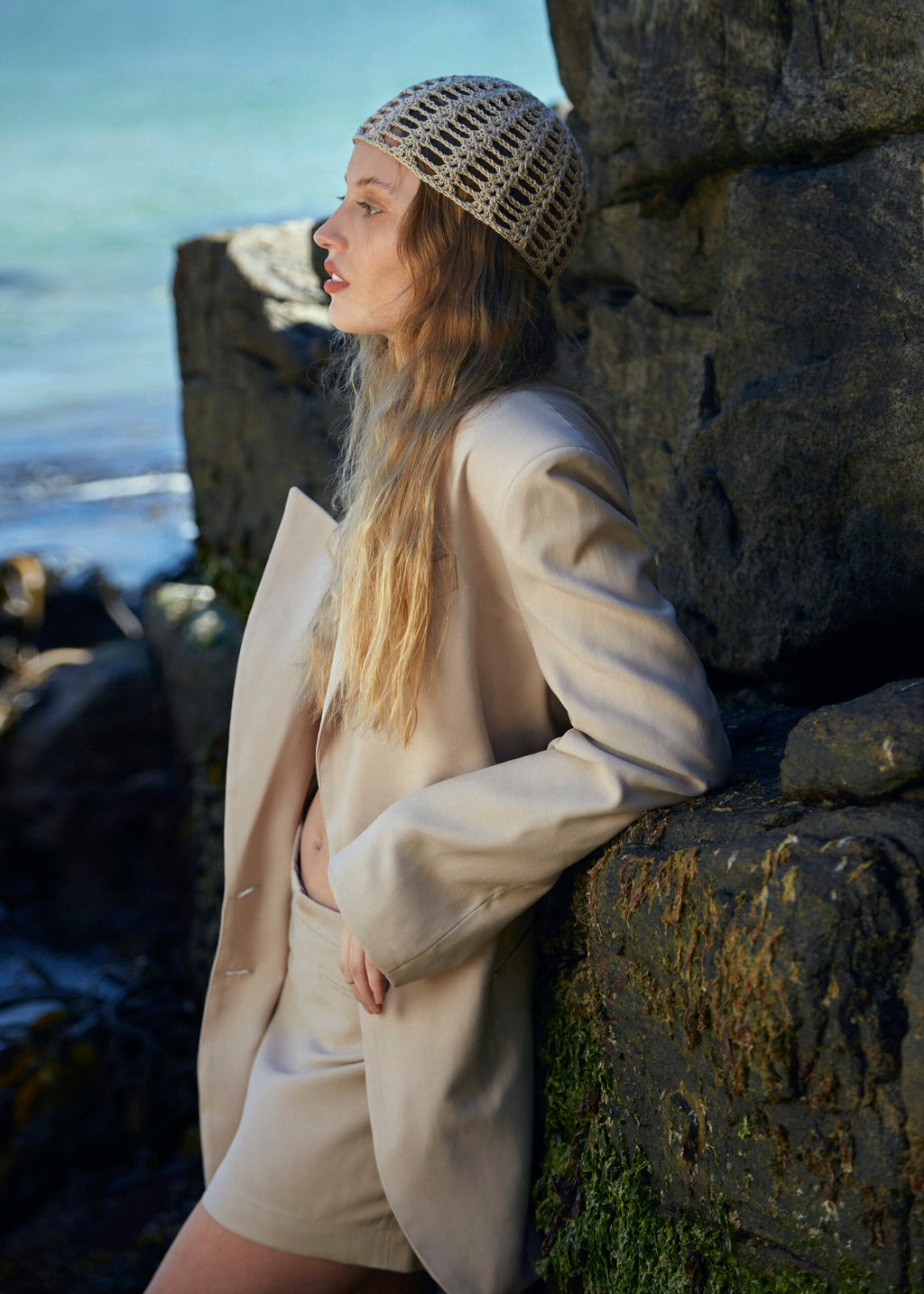 Falda Beige
